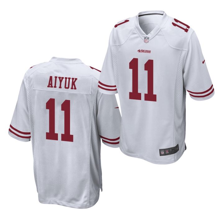 Men San Francisco 49ers #11 Brandon Aiyuk Nike White Player Game NFL Jersey